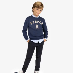 Sudadera New England Kids Navy Blue - Harper & Neyer