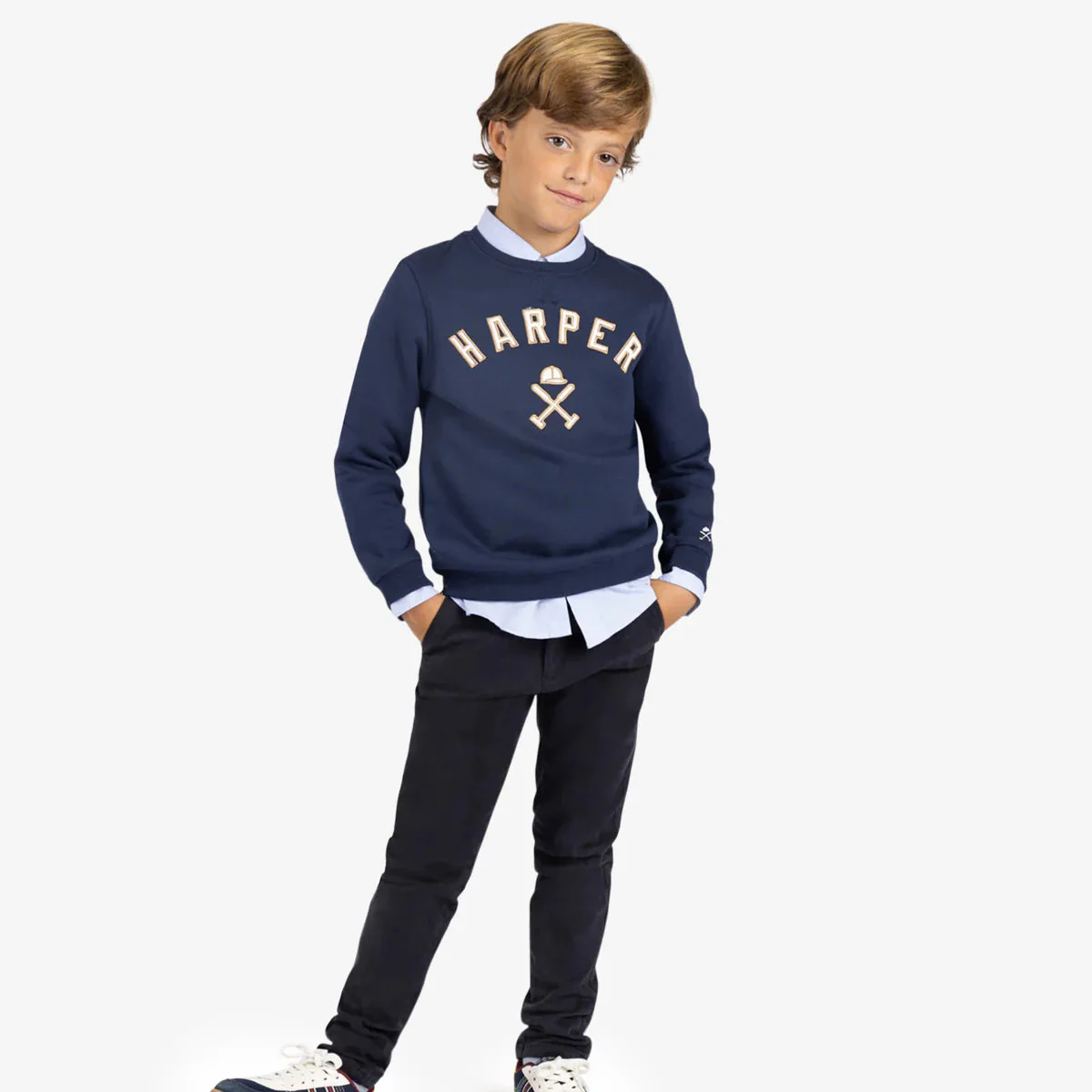 Sudadera New England Kids Navy Blue - Harper & Neyer - Imagen 2