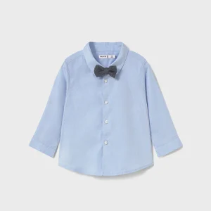 Camisa niño Celeste con pajarita - Mayoral
