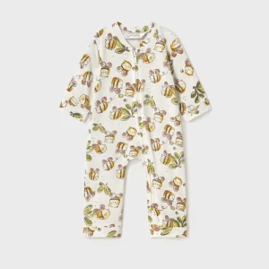 Pelele largo abejas pie convertible - Mayoral