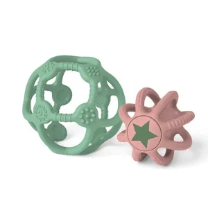 Pelota sensorial dos en uno Rosa-Verde - Little L