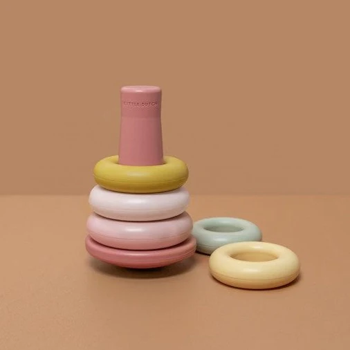 Anillos encajables rosa Little Dutch - Imagen 6