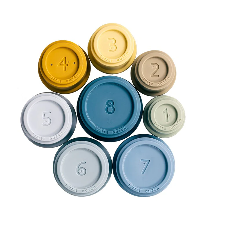 Cubos apilables baño azul Little Dutch - Imagen 4