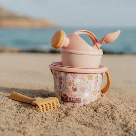 Set de playa 5 piezas rosa Ocean Dreams Little Dutch - Imagen 3