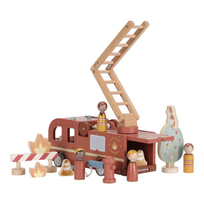 Set bomberos con camión - Little Dutch - Imagen 3