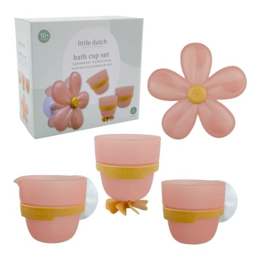Juego bañera tazas y estrellas rosa - Little Dutch - Imagen 2