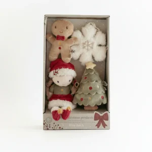 Adornos Rosa árbol Navidad - Little Dutch