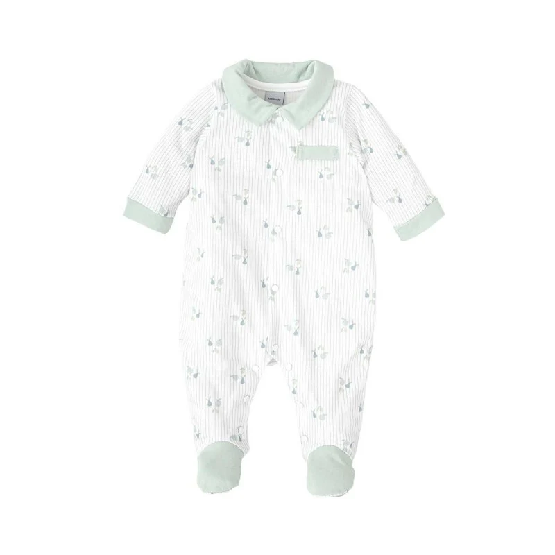 Pelele verde con cuello Cereza - Babidu - Imagen 2